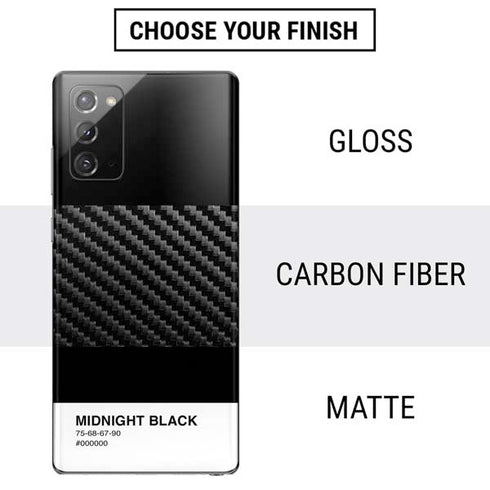 Midnight Black Galaxy Note20 5G Skin